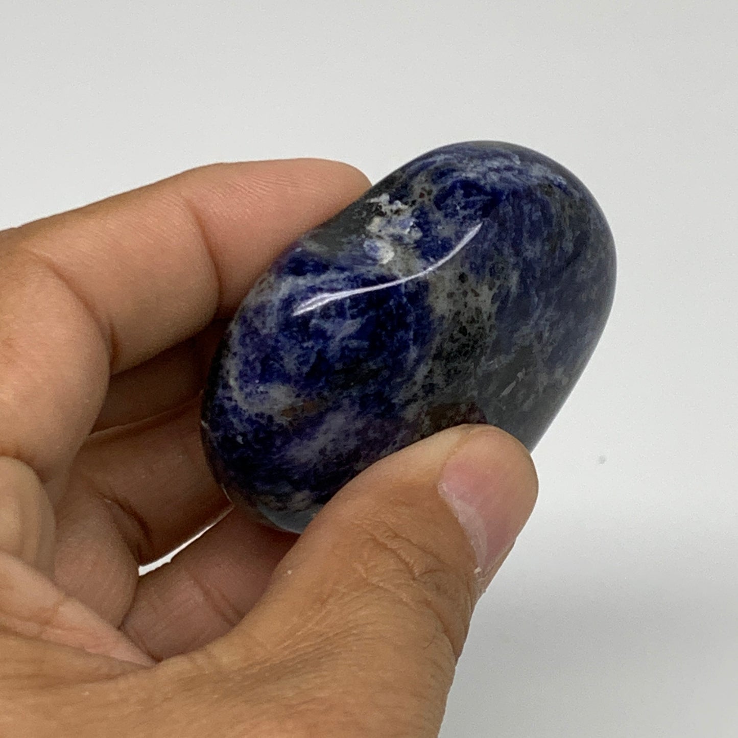 84.1g, 2"x2.1"x0.8", Natural Sodalite Heart Polished Gemstone, B34852