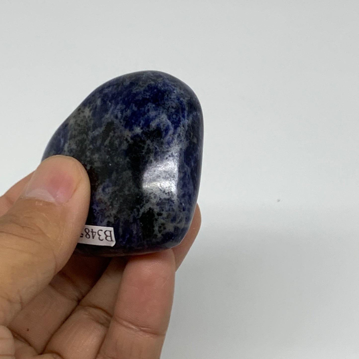 84.1g, 2"x2.1"x0.8", Natural Sodalite Heart Polished Gemstone, B34852