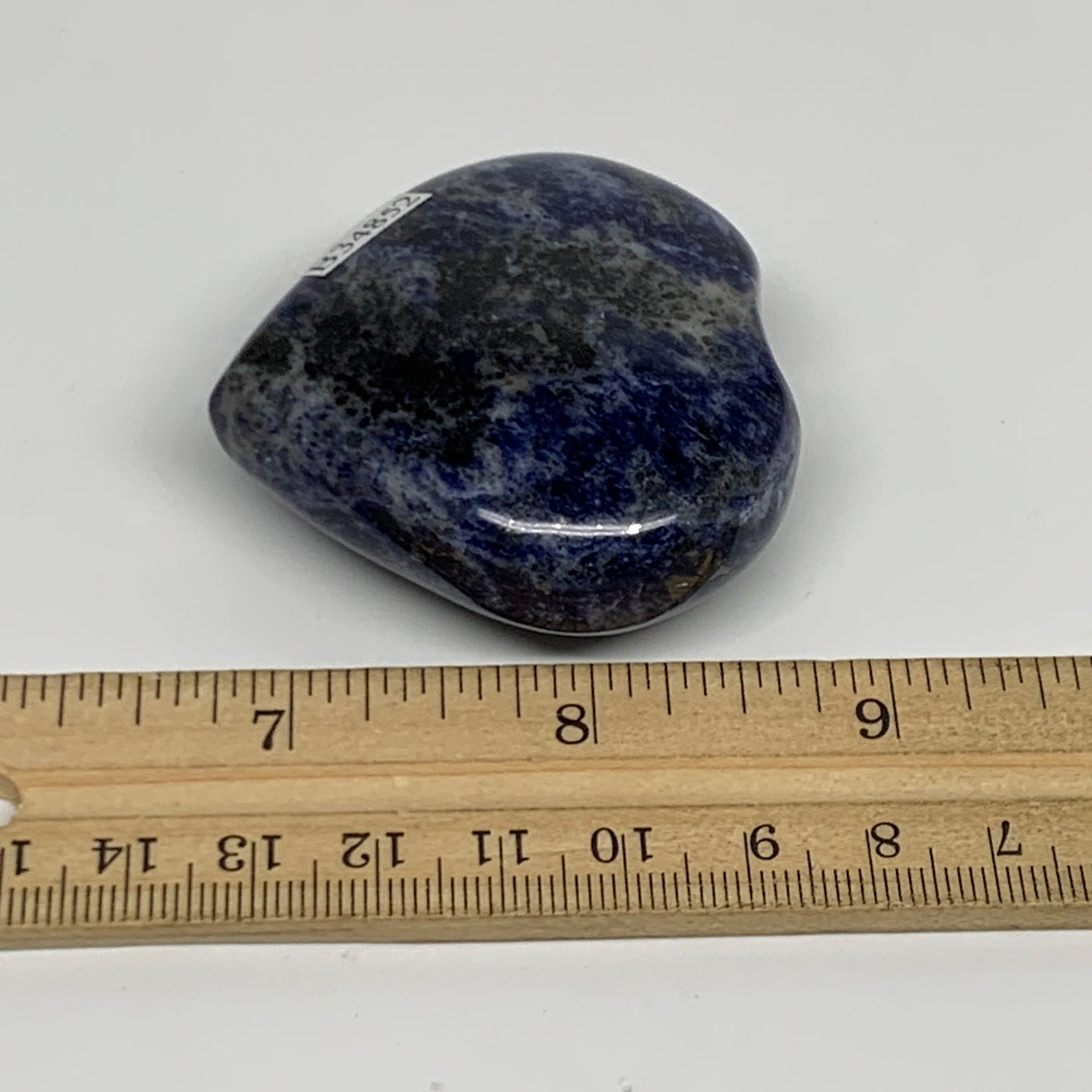 84.1g, 2"x2.1"x0.8", Natural Sodalite Heart Polished Gemstone, B34852