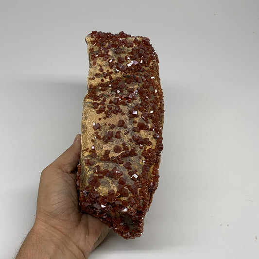 7.87 lbs, 10"x3.2"x3.8", Vanadinite Crystals Cluster Mineral Specimens, B34065