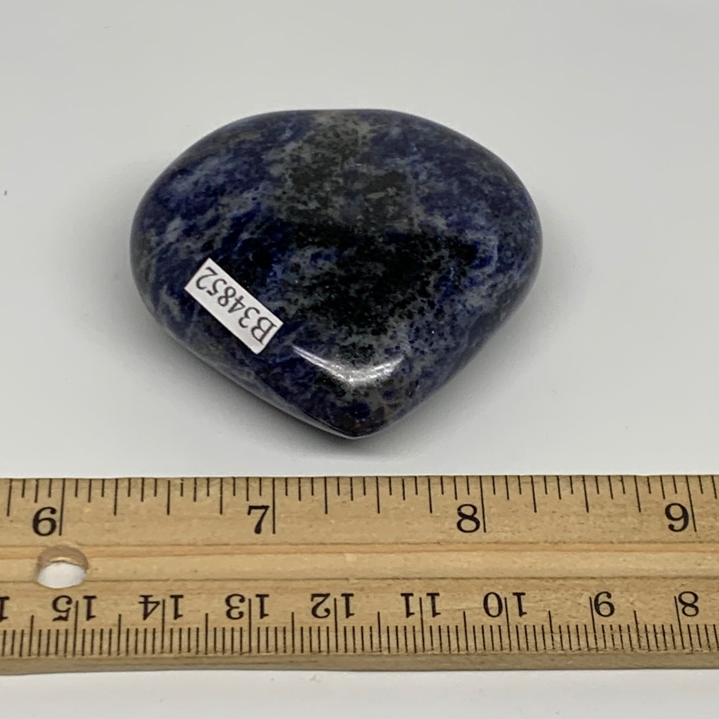 84.1g, 2"x2.1"x0.8", Natural Sodalite Heart Polished Gemstone, B34852