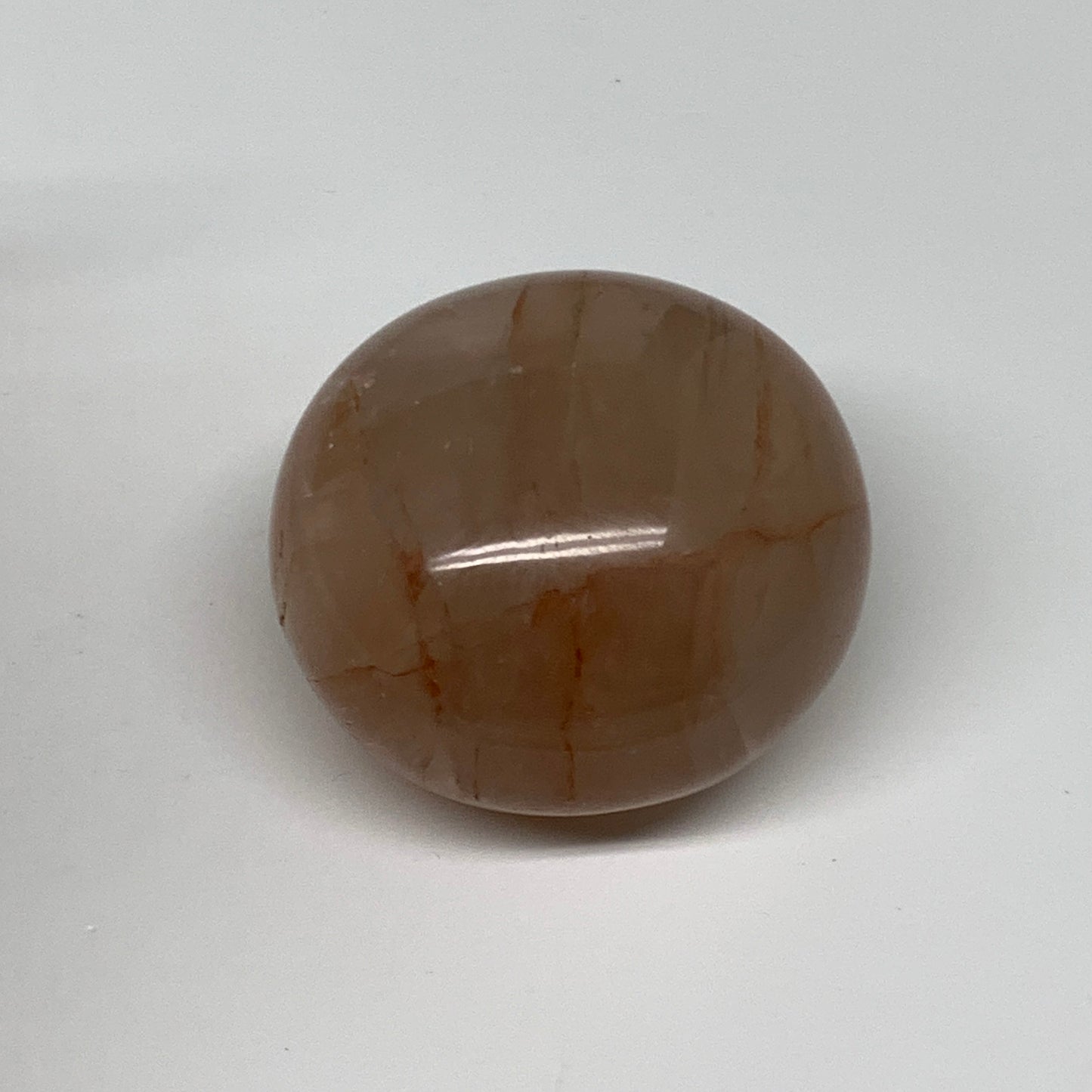 161.4g,2.1"x2.1"x1.5", Red Hematoid Fire Quartz Palm-Stone Crystal Polished, B30