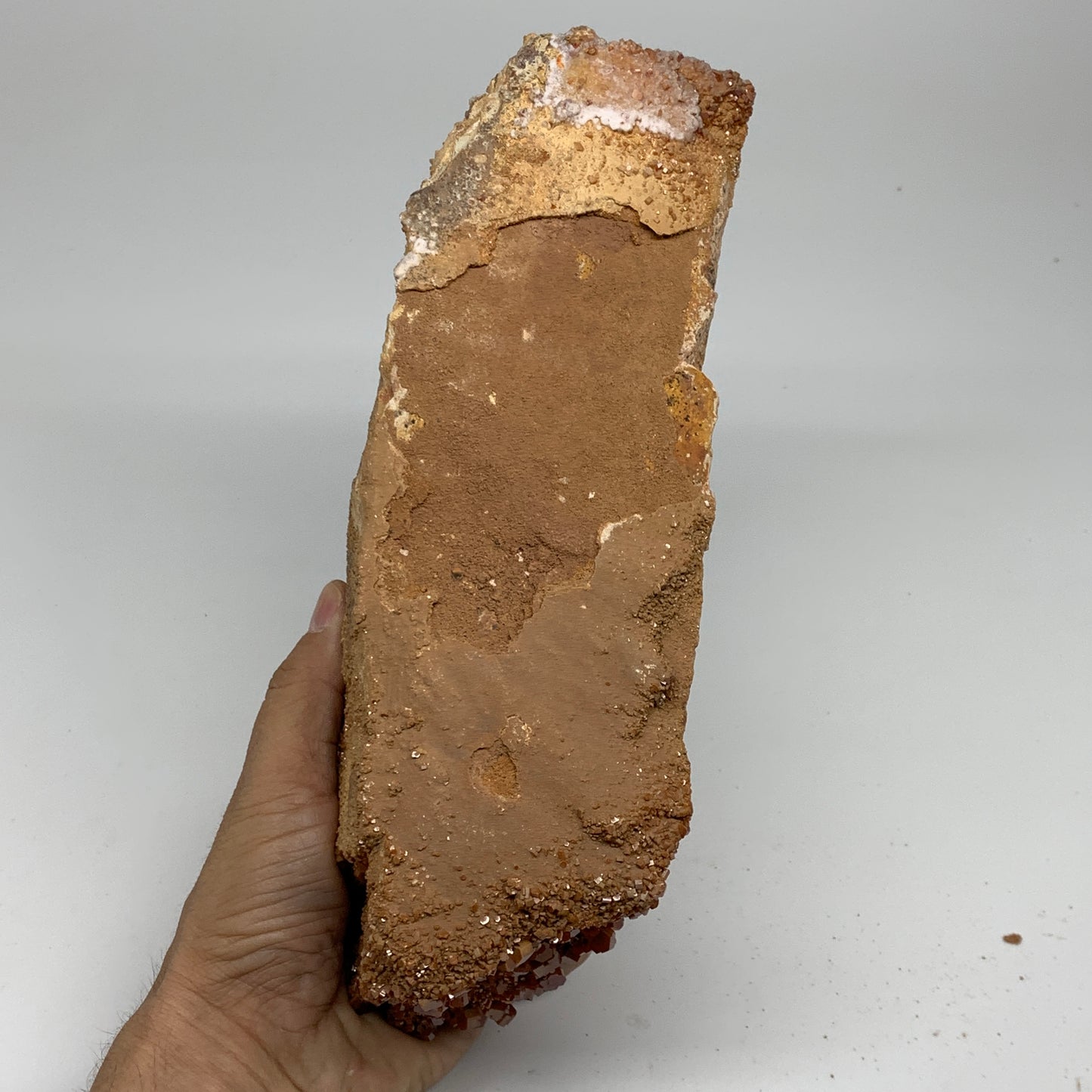 7.87 lbs, 10"x3.2"x3.8", Vanadinite Crystals Cluster Mineral Specimens, B34065