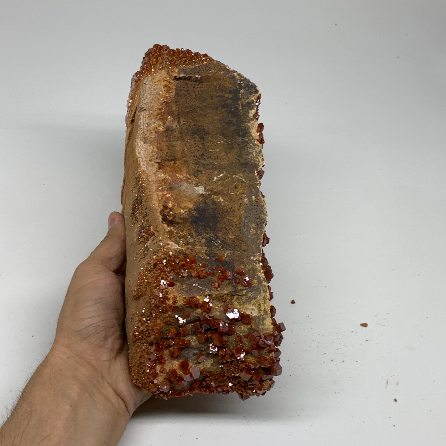 7.87 lbs, 10"x3.2"x3.8", Vanadinite Crystals Cluster Mineral Specimens, B34065