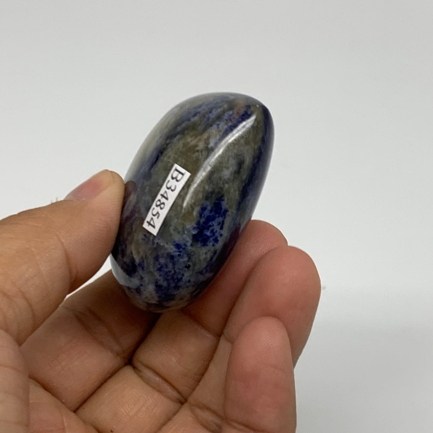 77.6g, 2"x2"x0.9", Natural Sodalite Heart Polished Gemstone, B34854