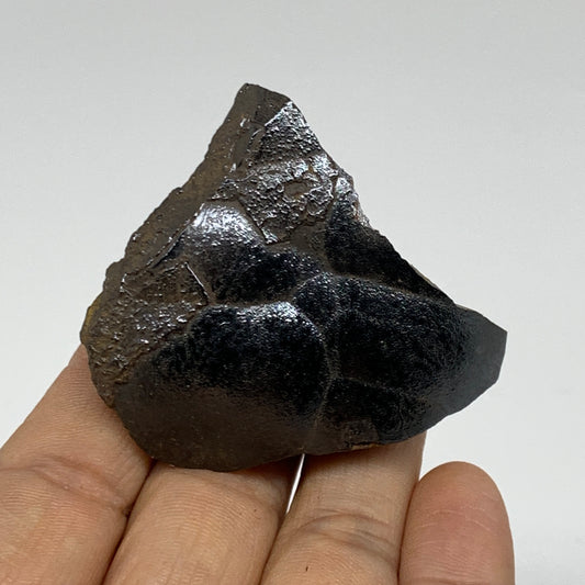 91.3g, 2.1"x2"x1", Rough Hematite Botryoidal Mineral Crystal, B37053