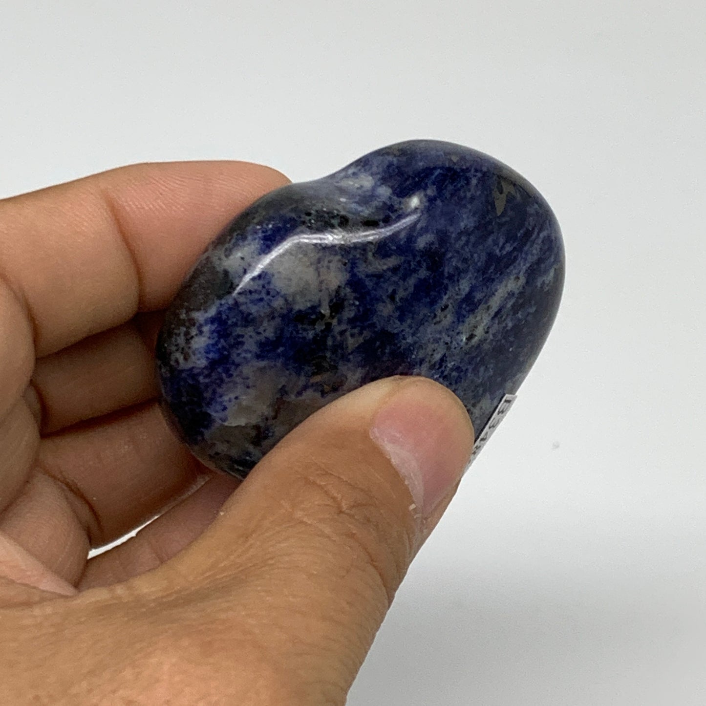 84.6g, 2"x2.2"x0.8", Natural Sodalite Heart Polished Gemstone, B34855