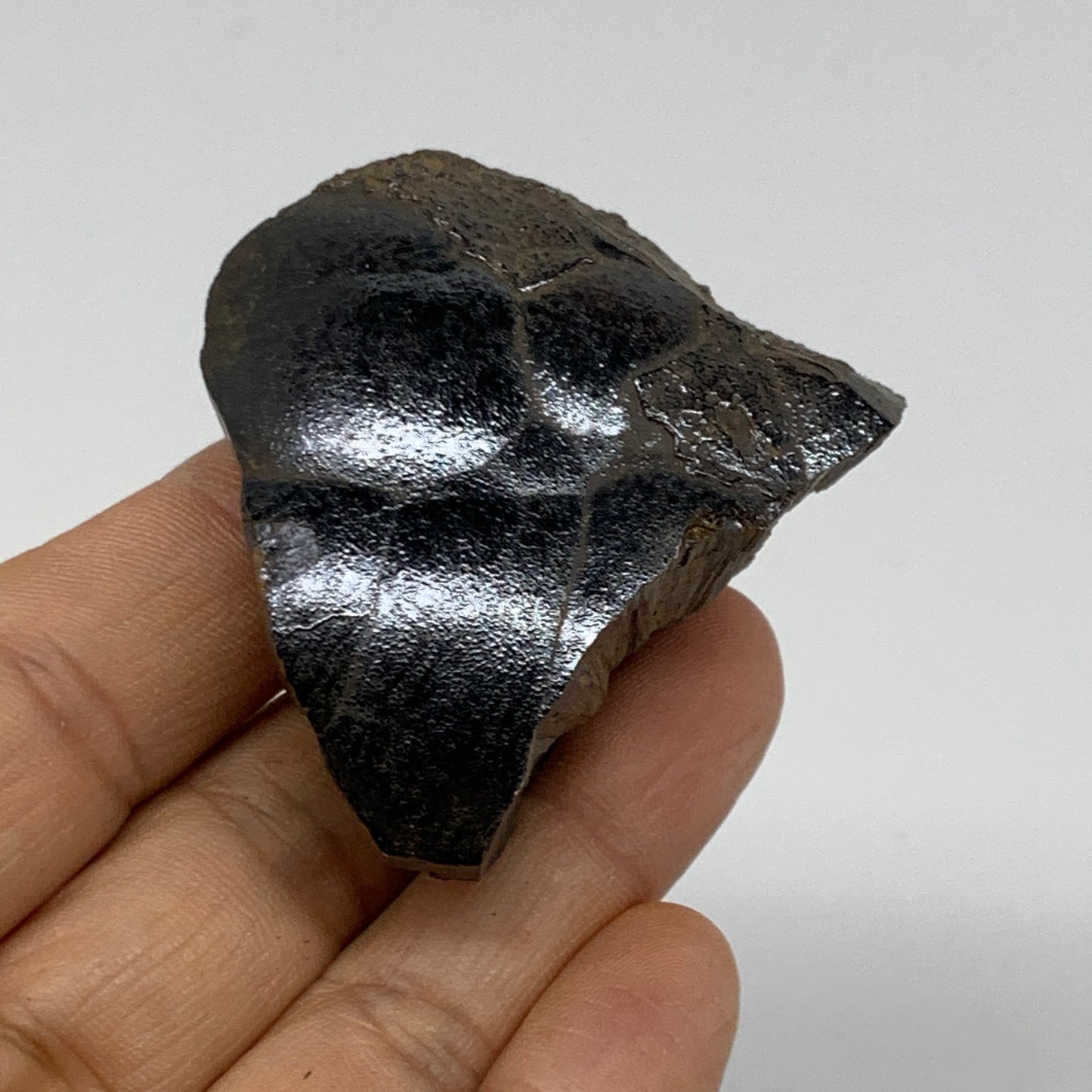 91.3g, 2.1"x2"x1", Rough Hematite Botryoidal Mineral Crystal, B37053