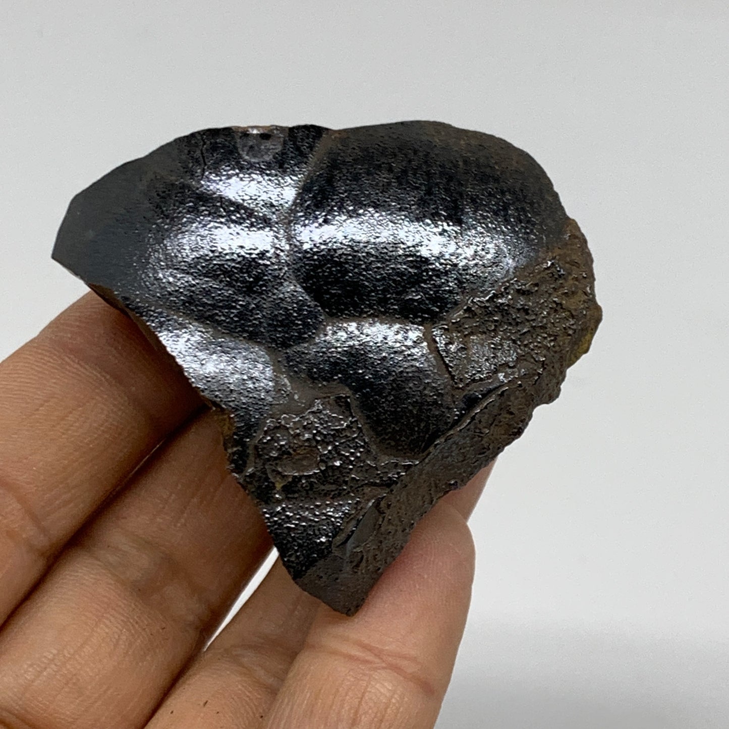 91.3g, 2.1"x2"x1", Rough Hematite Botryoidal Mineral Crystal, B37053