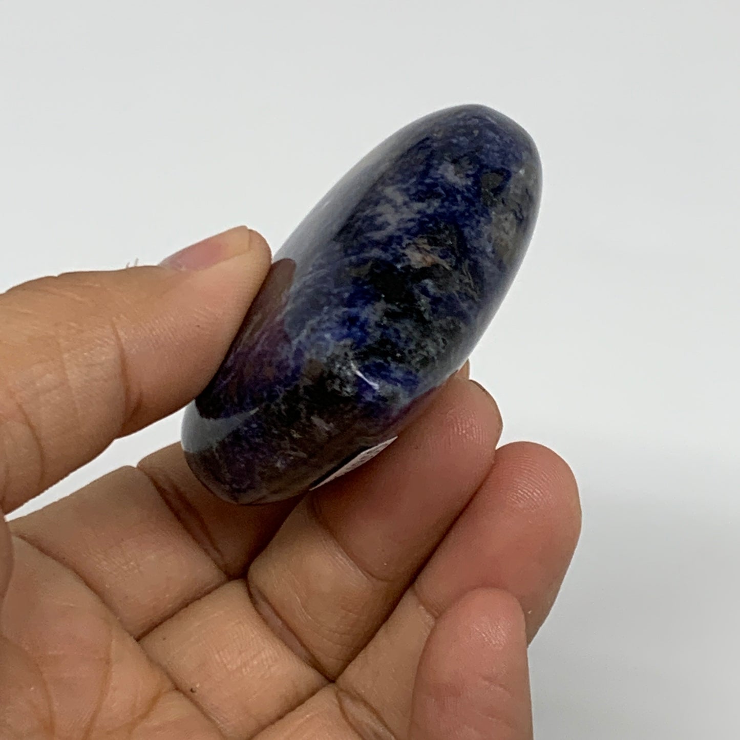 84.6g, 2"x2.2"x0.8", Natural Sodalite Heart Polished Gemstone, B34855
