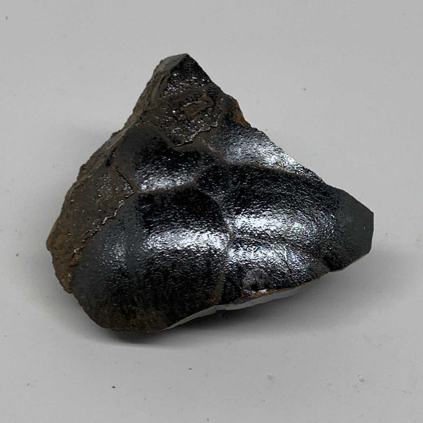 91.3g, 2.1"x2"x1", Rough Hematite Botryoidal Mineral Crystal, B37053