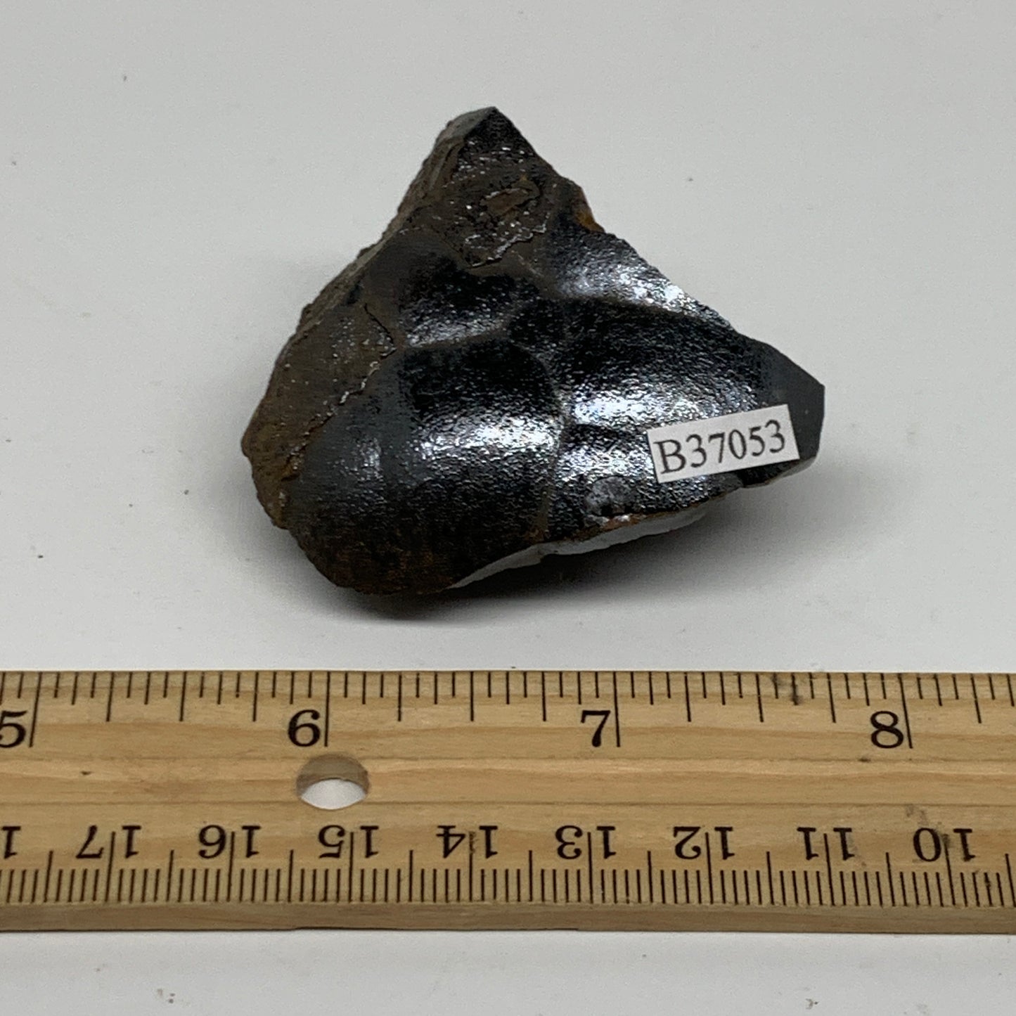 91.3g, 2.1"x2"x1", Rough Hematite Botryoidal Mineral Crystal, B37053