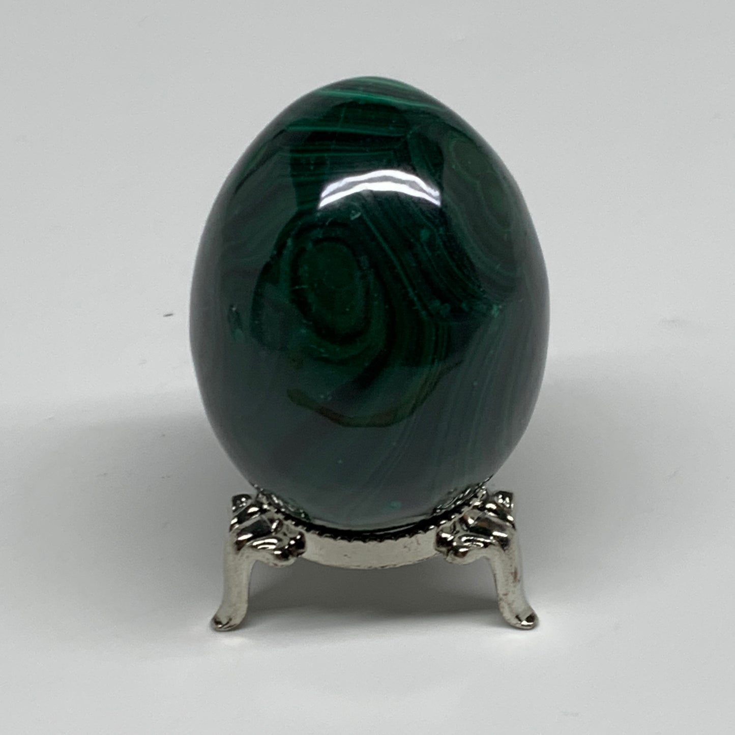 234.5g, 2.3"x1.7", Natural Solid Malachite Egg Polished Gemstone @Congo, B32767