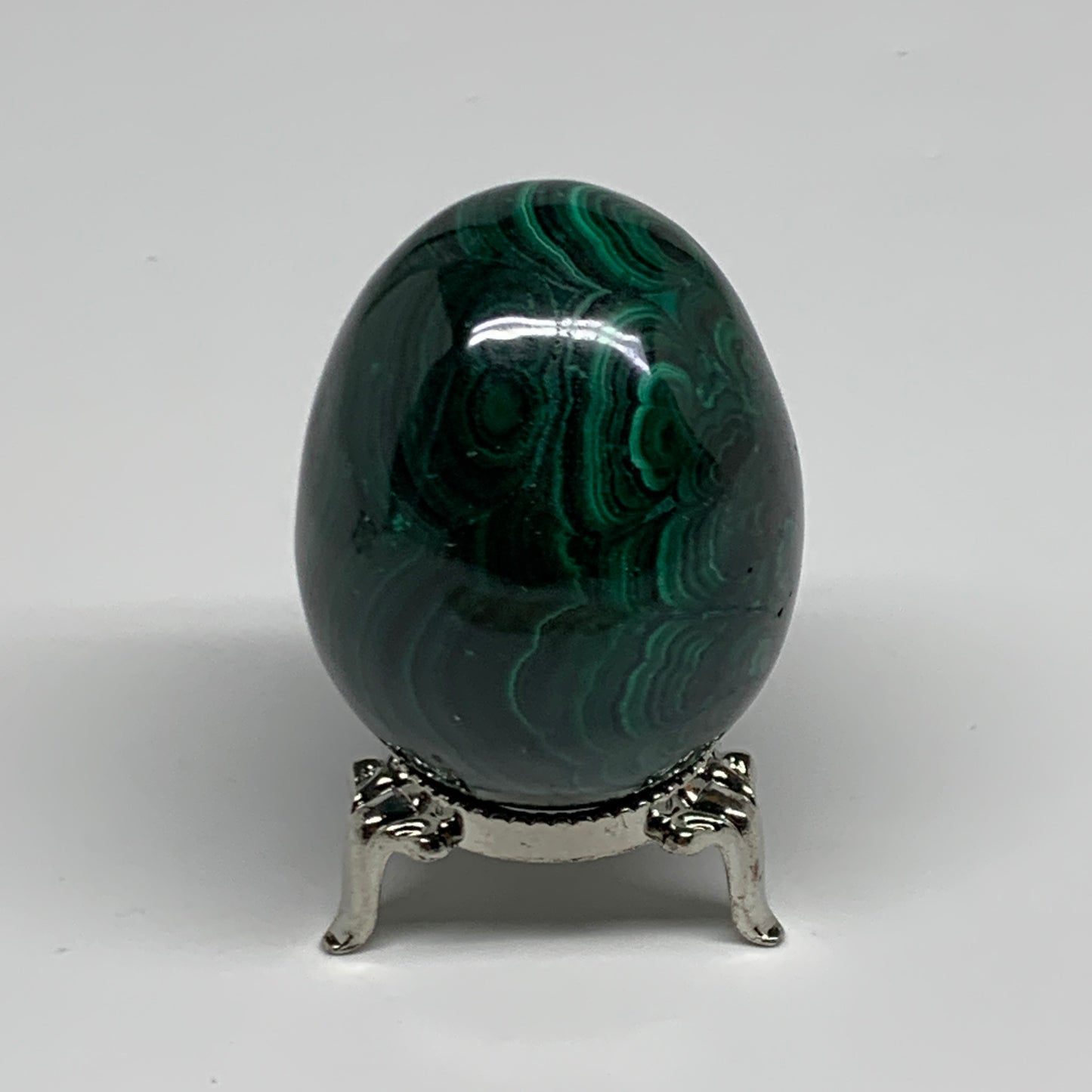 234.5g, 2.3"x1.7", Natural Solid Malachite Egg Polished Gemstone @Congo, B32767
