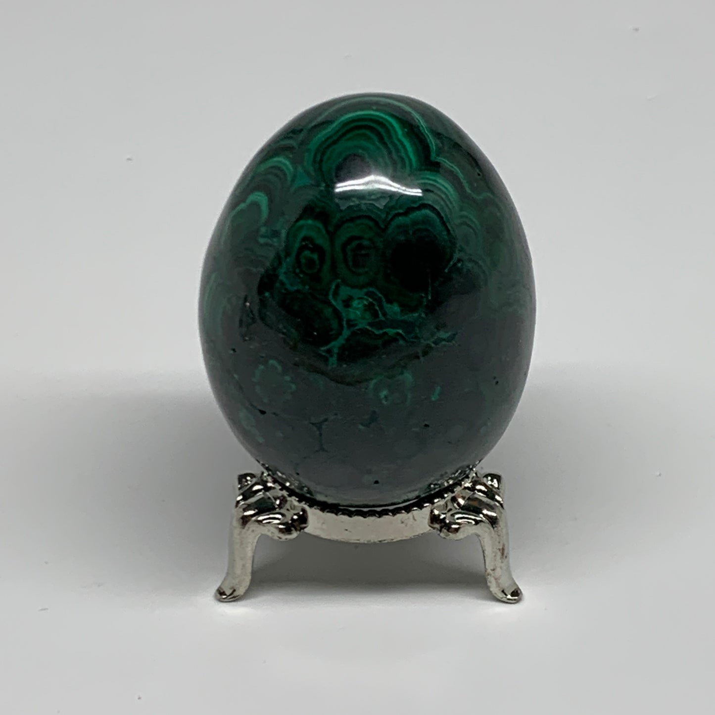 234.5g, 2.3"x1.7", Natural Solid Malachite Egg Polished Gemstone @Congo, B32767