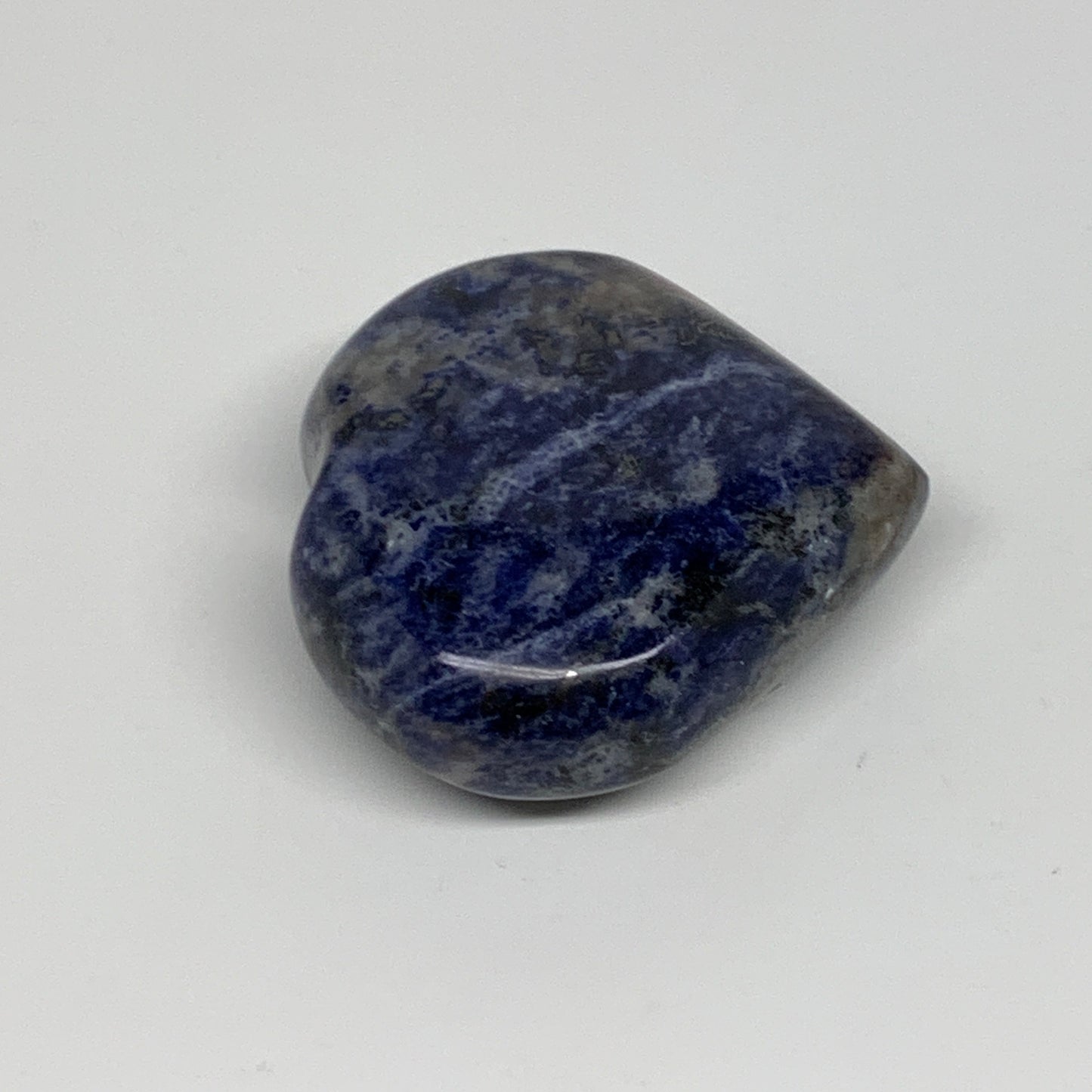 81g, 2"x2.1"x0.8", Natural Sodalite Heart Polished Gemstone, B34856