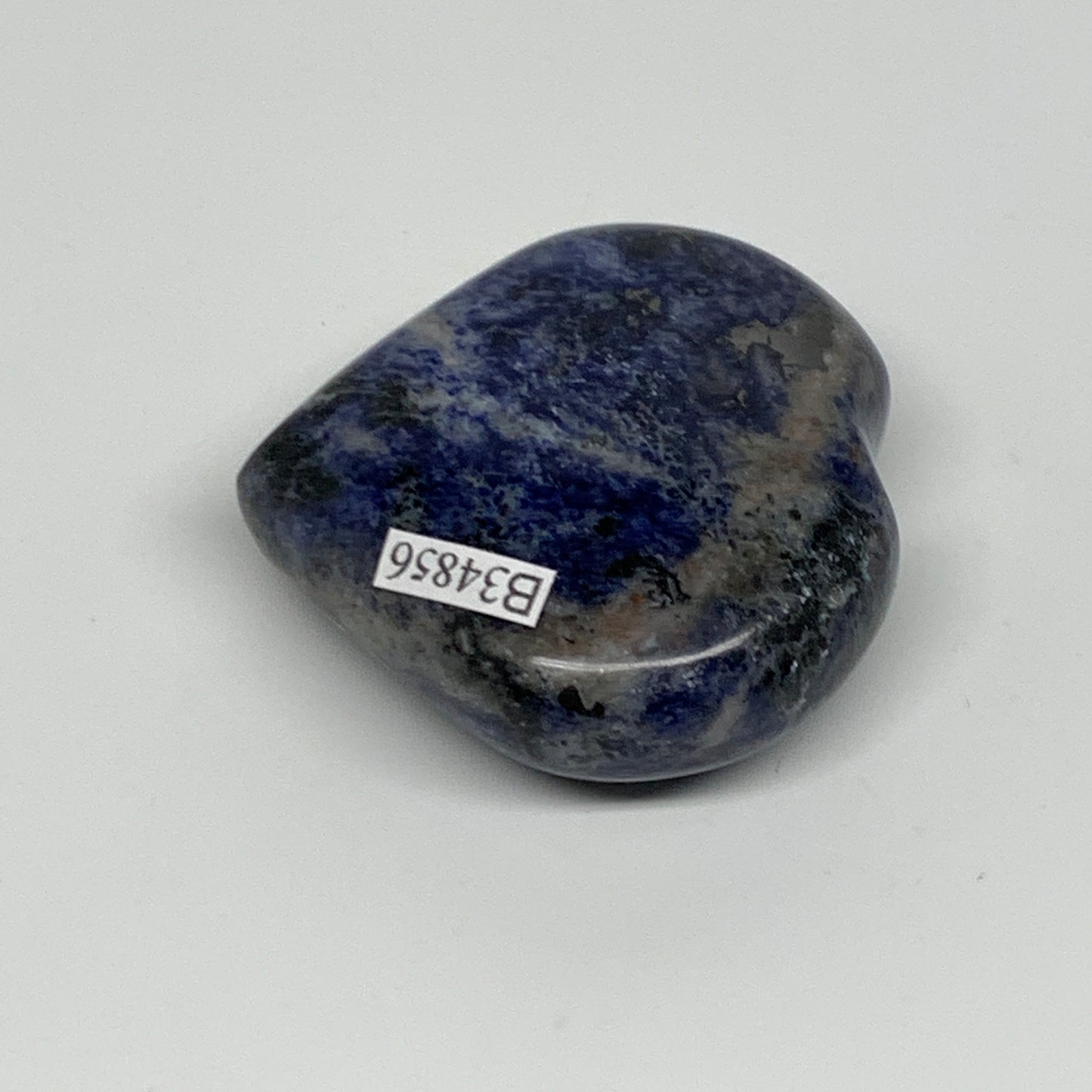 81g, 2"x2.1"x0.8", Natural Sodalite Heart Polished Gemstone, B34856