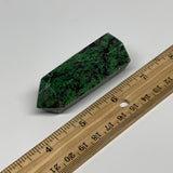 84.2g, 2.5"x0.9", Natural Ruby Zoisite Tower Point Obelisk @India, B31467