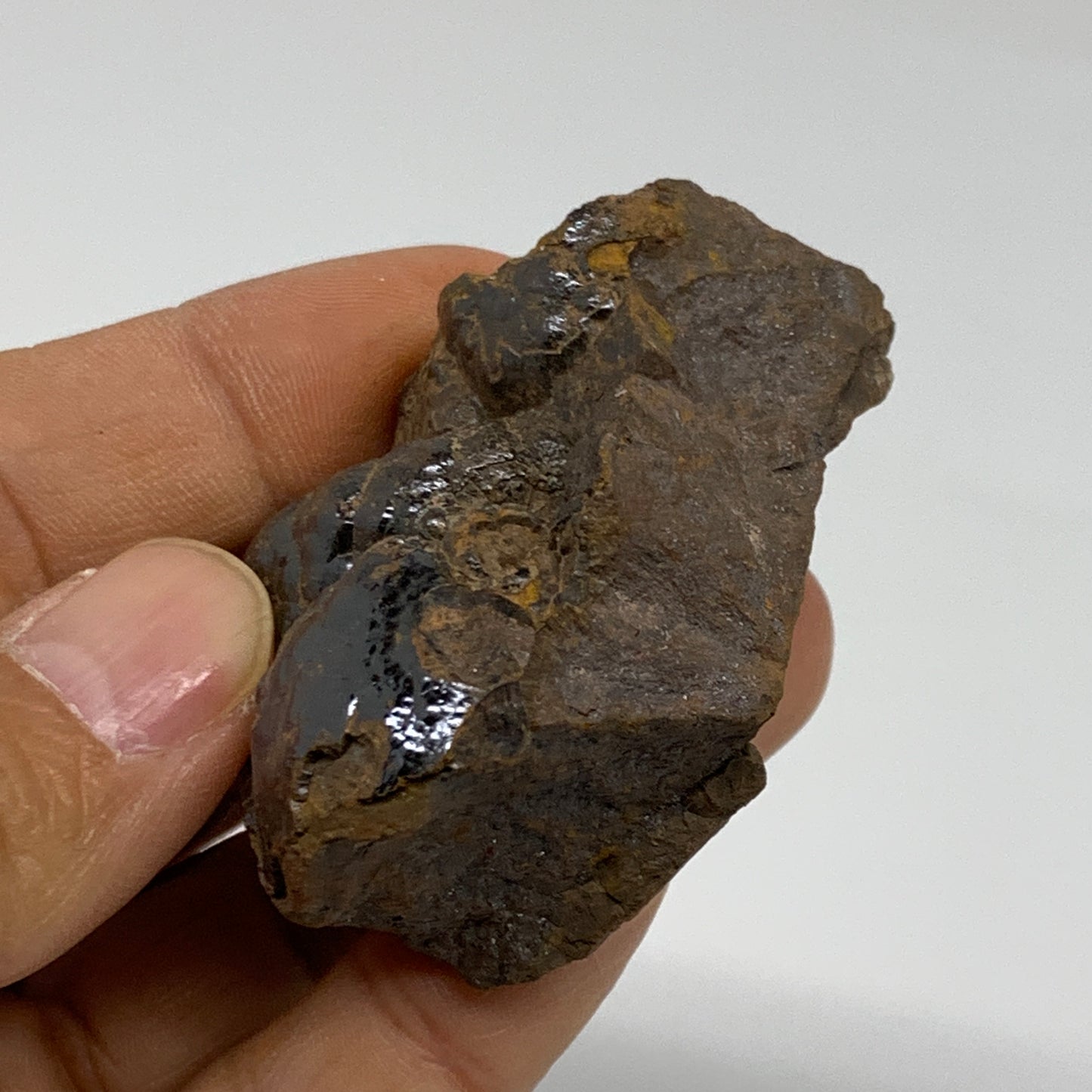 97.2g, 2.2"x1.6"x1", Rough Hematite Botryoidal Mineral Crystal, B37058