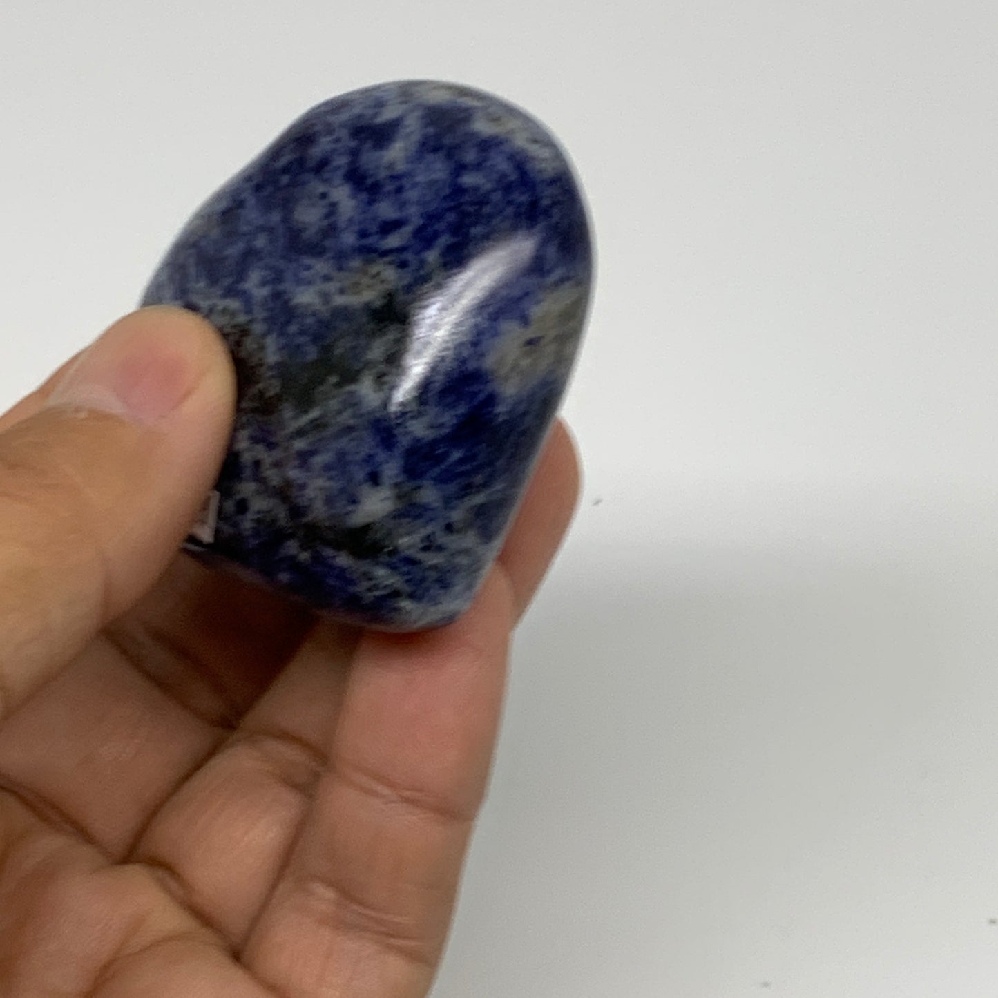 84.3g, 2"x2.1"x0.9", Natural Sodalite Heart Polished Gemstone, B34859