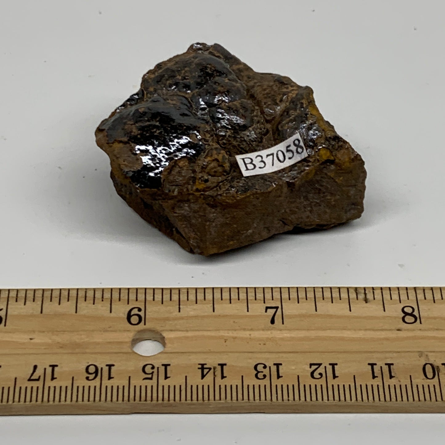 97.2g, 2.2"x1.6"x1", Rough Hematite Botryoidal Mineral Crystal, B37058