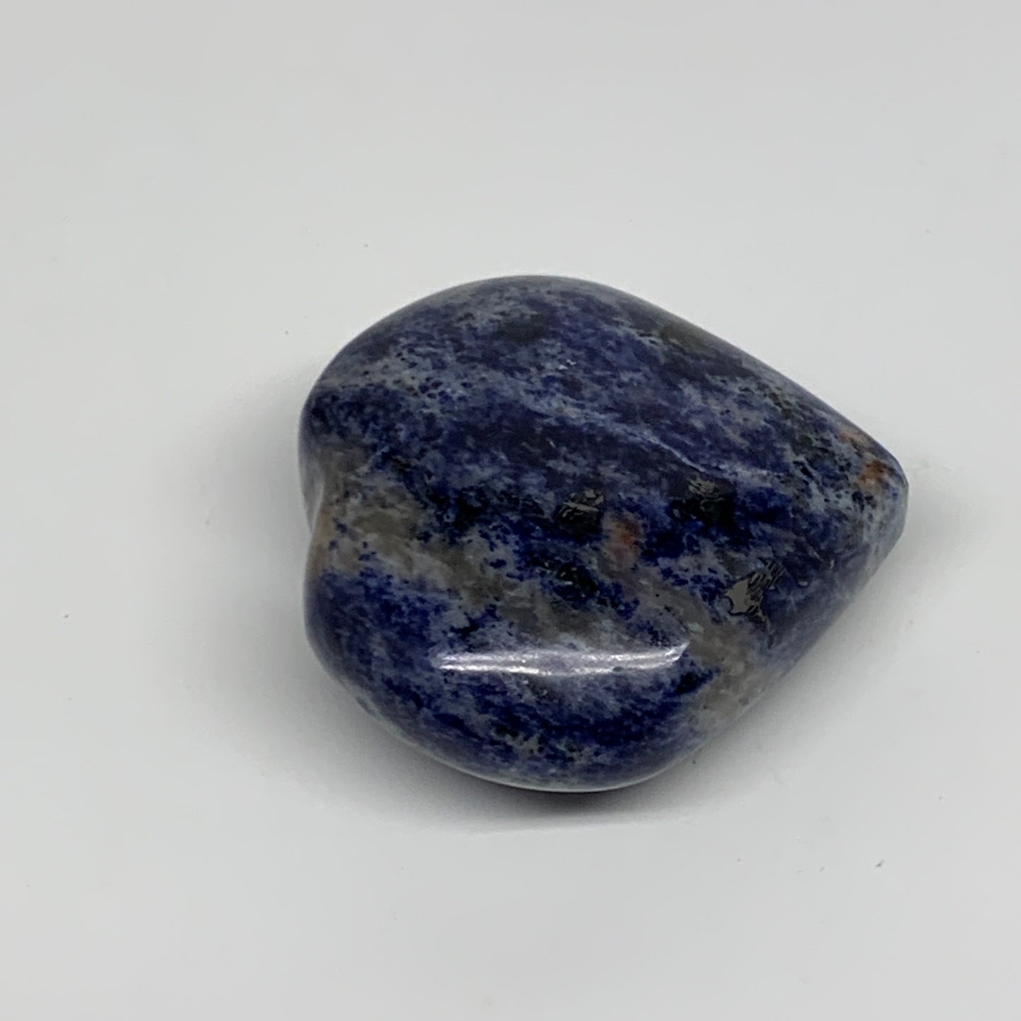 84.3g, 2"x2.1"x0.9", Natural Sodalite Heart Polished Gemstone, B34859