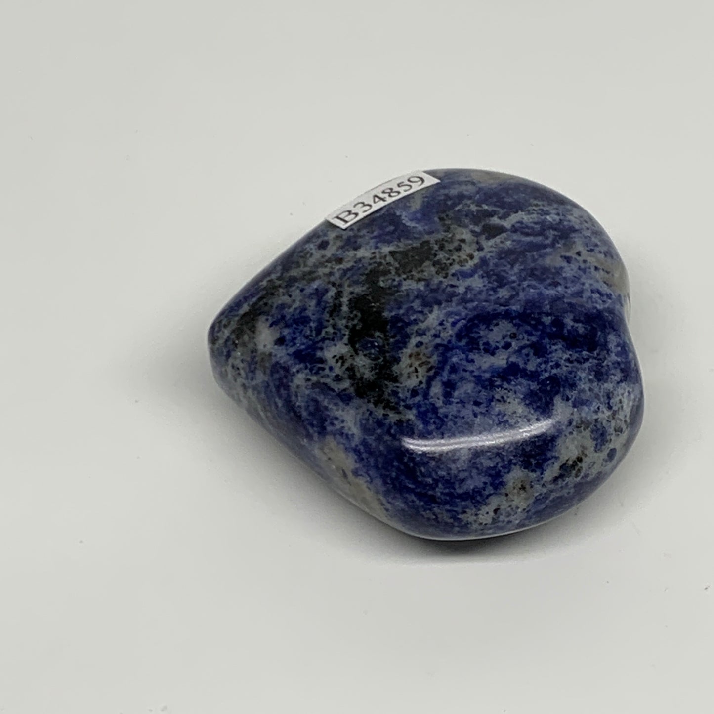 84.3g, 2"x2.1"x0.9", Natural Sodalite Heart Polished Gemstone, B34859