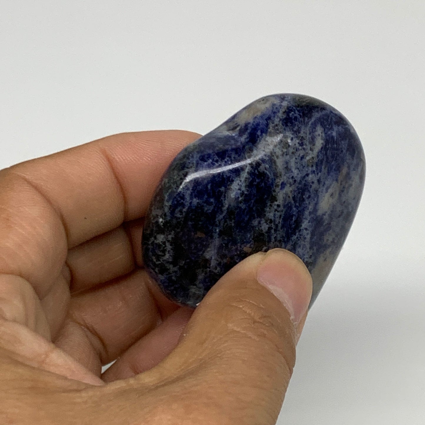 75.9g, 2"x2.1"x0.8", Natural Sodalite Heart Polished Gemstone, B34860