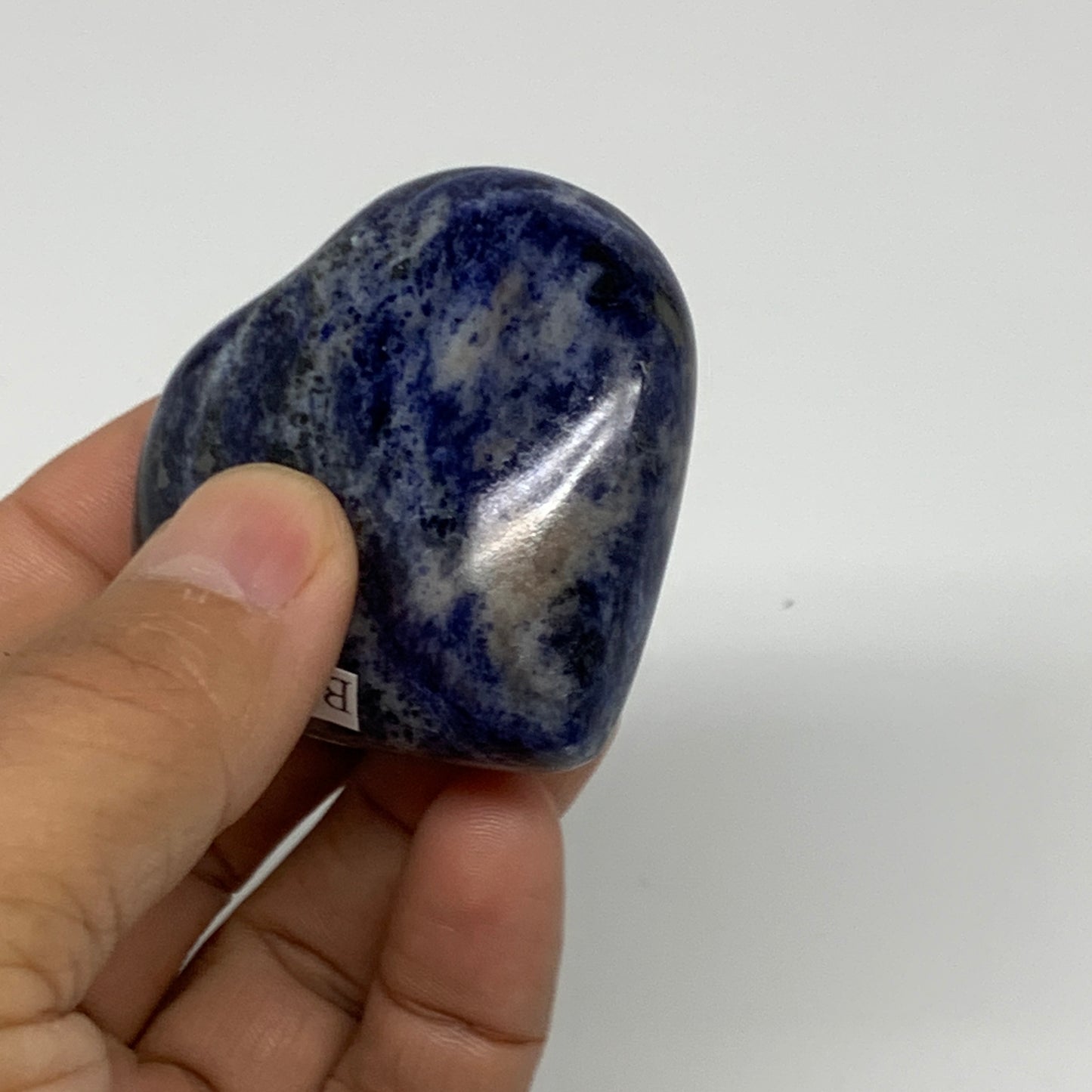 75.9g, 2"x2.1"x0.8", Natural Sodalite Heart Polished Gemstone, B34860