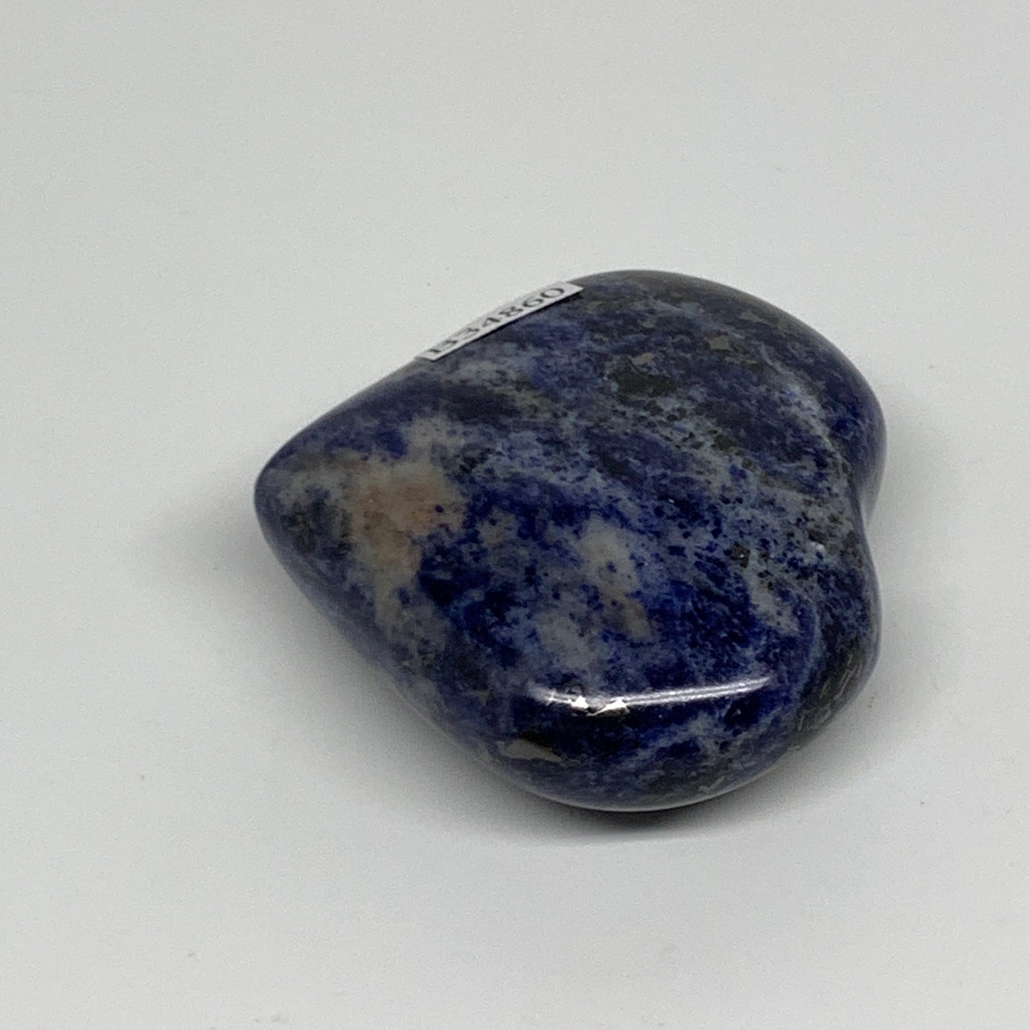 75.9g, 2"x2.1"x0.8", Natural Sodalite Heart Polished Gemstone, B34860