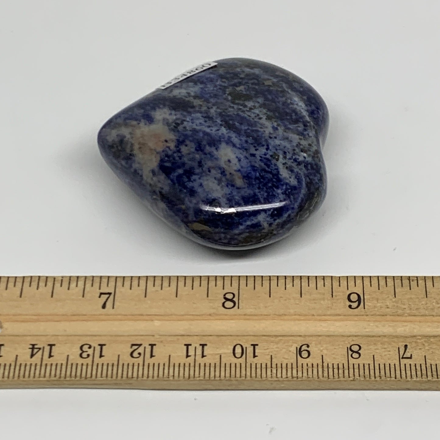 75.9g, 2"x2.1"x0.8", Natural Sodalite Heart Polished Gemstone, B34860