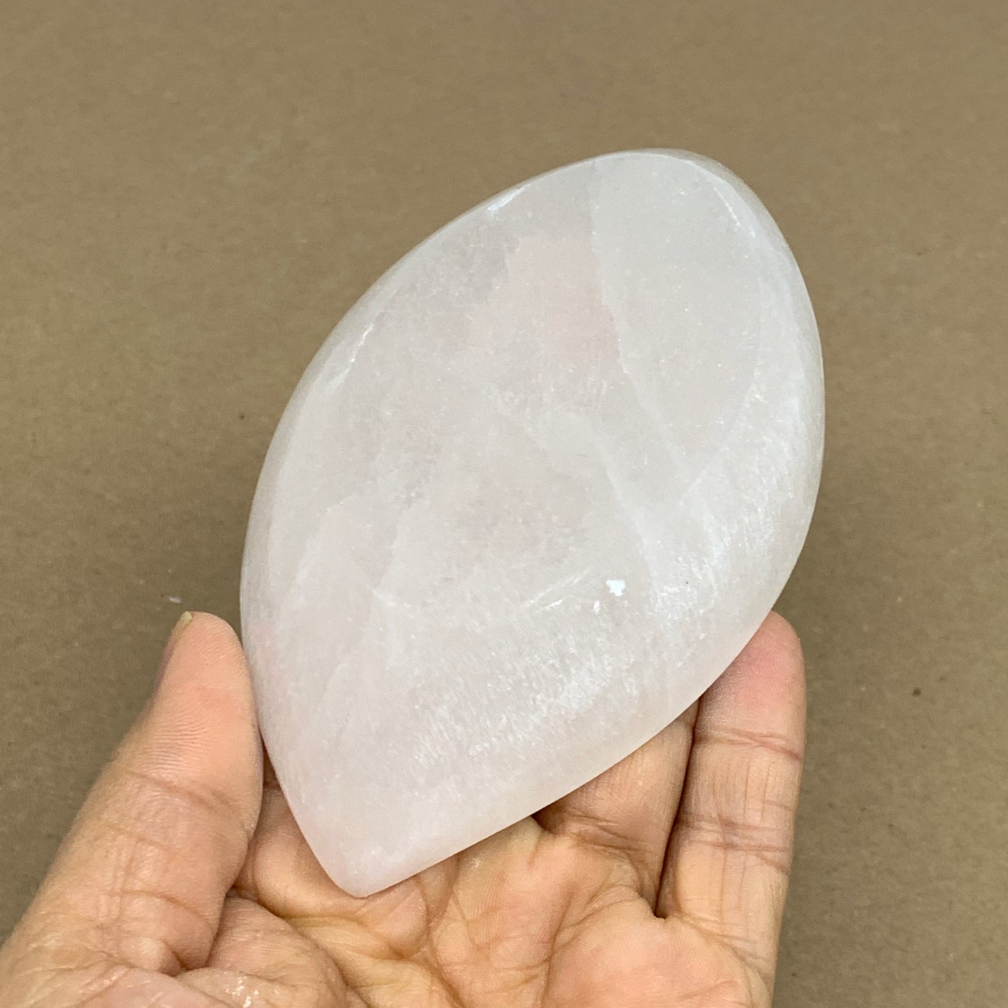 232g, 4.7"x2.7"x1", Natural Eye Shape Selenite Bowl Crystals, B36165