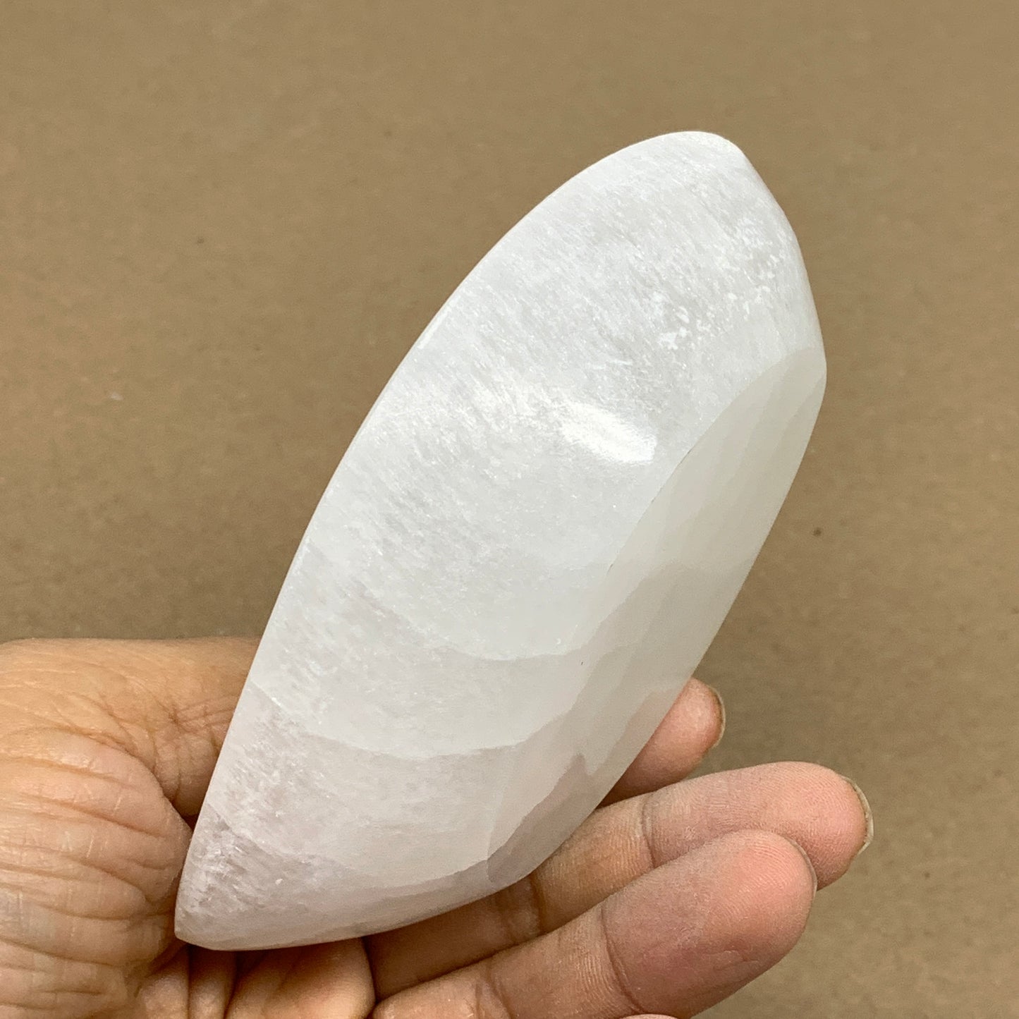235g, 4.7"x2.7"x1.1", Natural Eye Shape Selenite Bowl Crystals, B36166