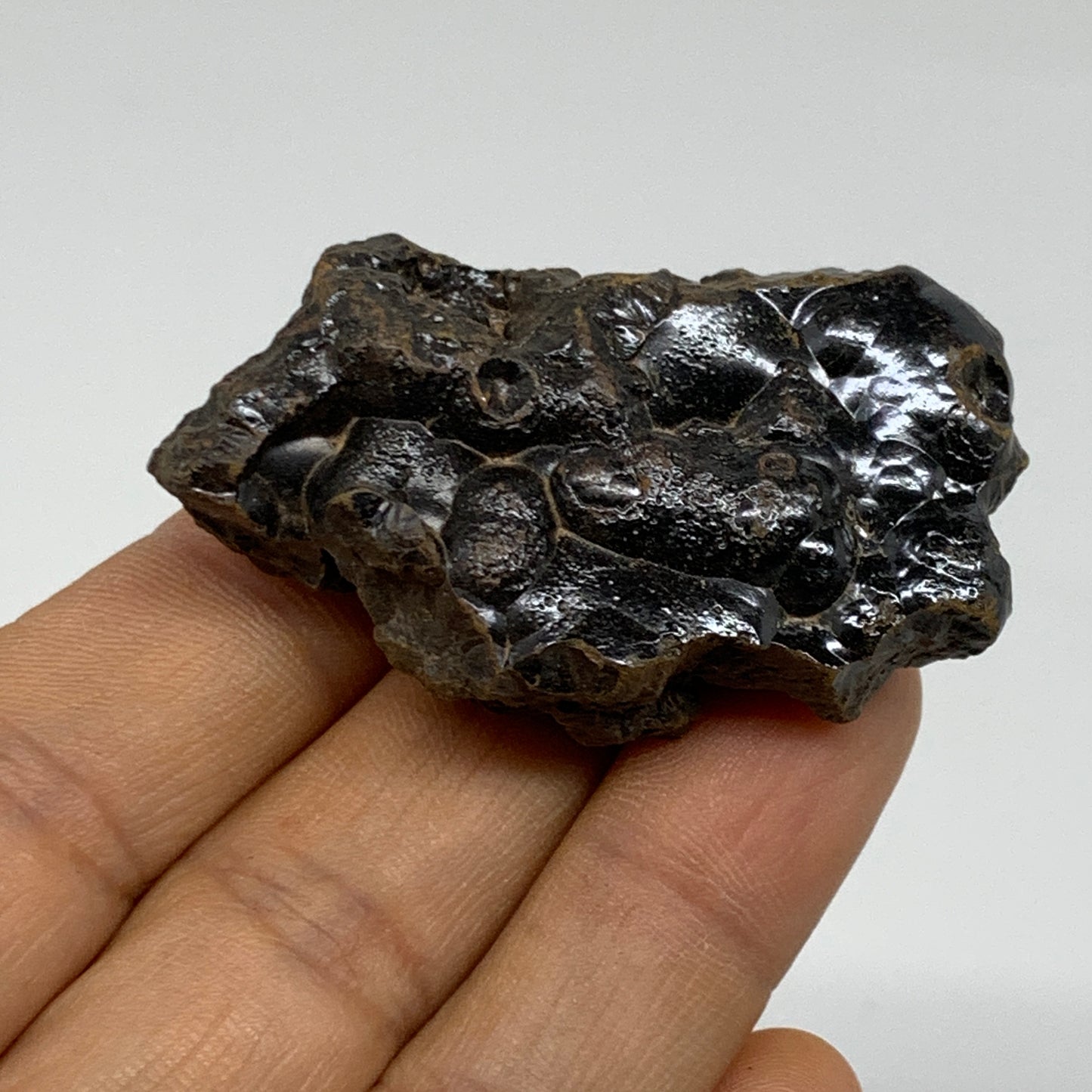 48.2g, 2"x1.1"x0.8", Rough Hematite Botryoidal Mineral Crystal, B37062