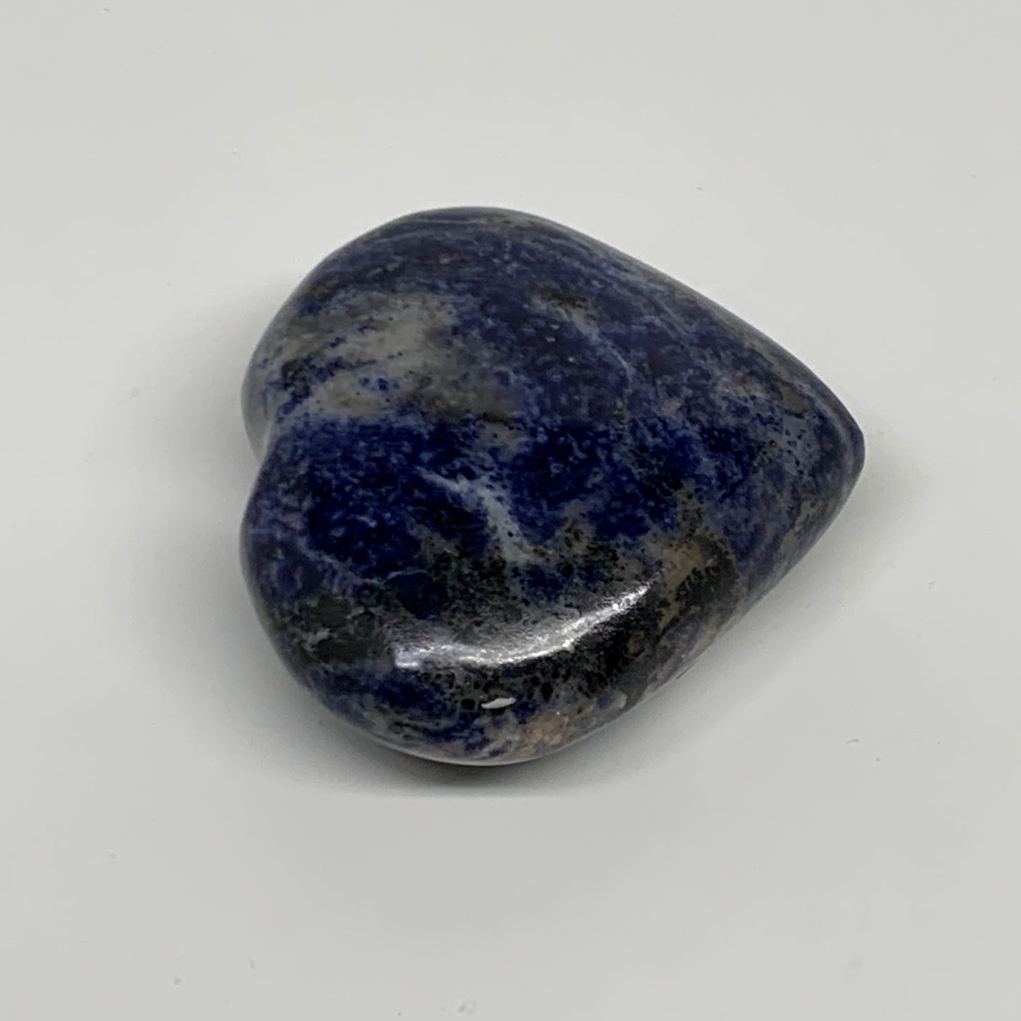 79.2g, 2"x2.1"x0.8", Natural Sodalite Heart Polished Gemstone, B34862