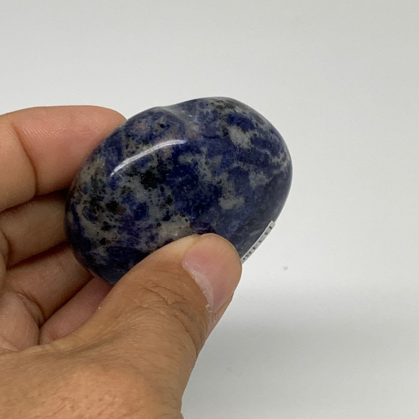 83.2g, 2"x2.1"x0.9", Natural Sodalite Heart Polished Gemstone, B34863