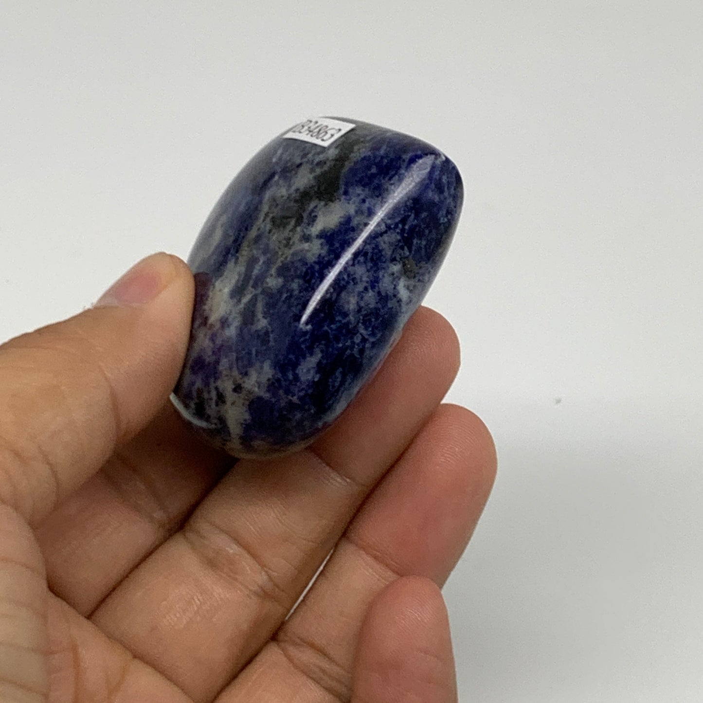 83.2g, 2"x2.1"x0.9", Natural Sodalite Heart Polished Gemstone, B34863