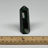 90.2g, 3.1"x0.9", Natural Ruby Zoisite Tower Point Obelisk @India, B31472