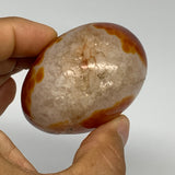 191.5g, 2.3"x2.3"x1.6", Red Carnelian Palm-Stone Gem Crystal Polished, B28392
