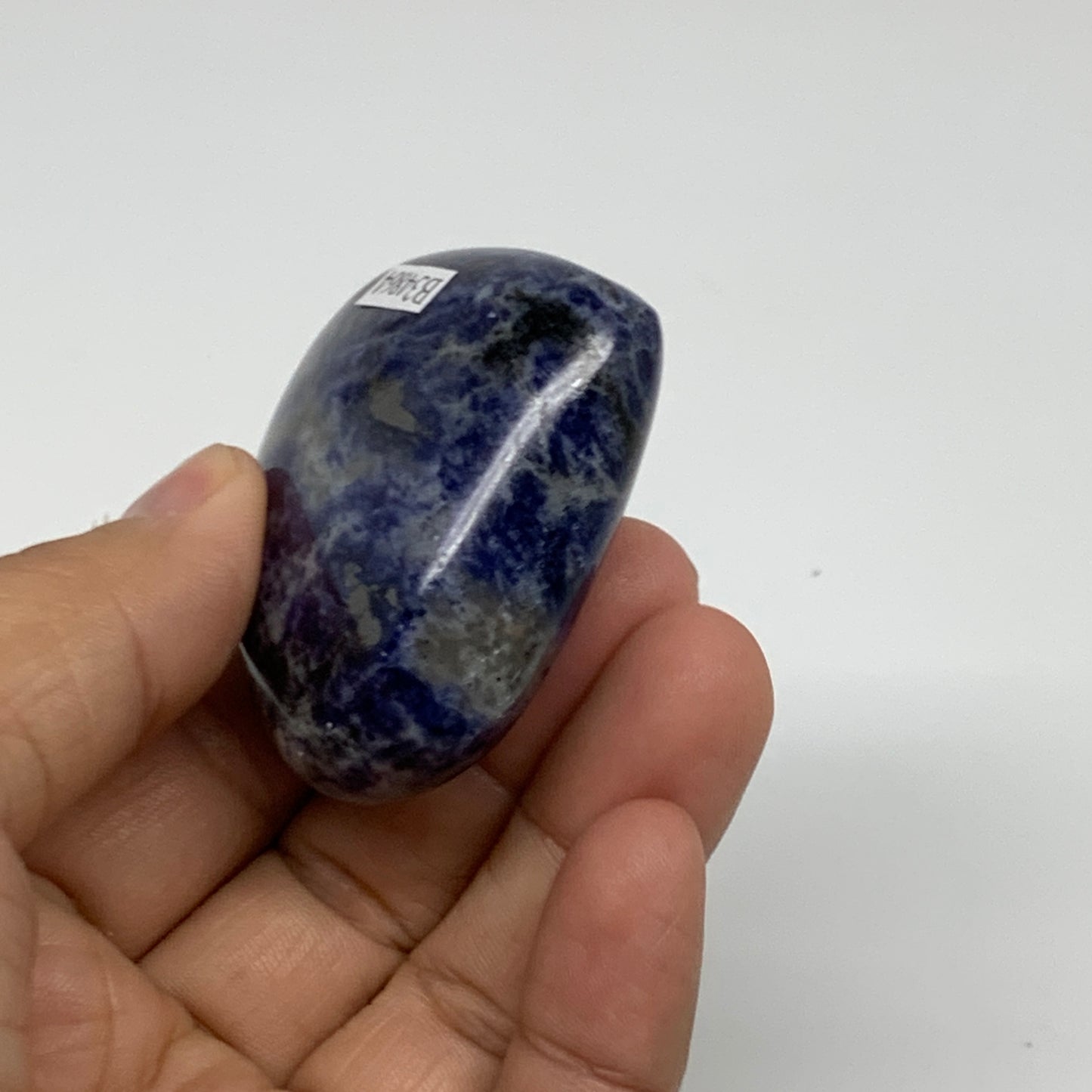 77.1g, 1.9"x2.1"x0.9", Natural Sodalite Heart Polished Gemstone, B34864