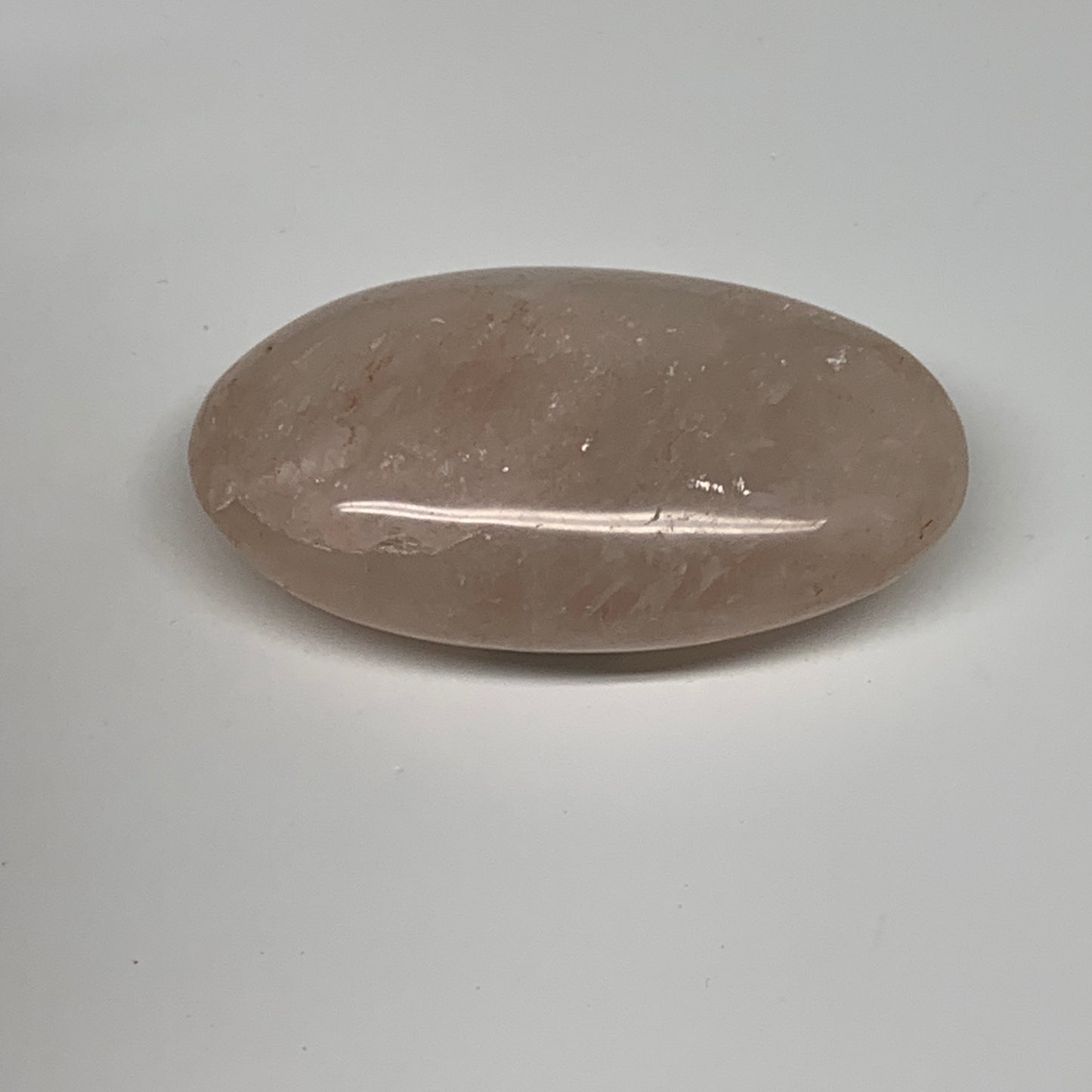 101.5g,2.8"x1.7"x0.9", Red Hematoid Fire Quartz Palm-Stone Crystal Polished, B30