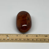 168.9g, 2.7"x1.7"x1.6", Red Carnelian Palm-Stone Gem Crystal Polished, B28393