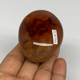 138.7g, 2.3"x1.9"x1.4", Red Carnelian Palm-Stone Gem Crystal Polished, B28394