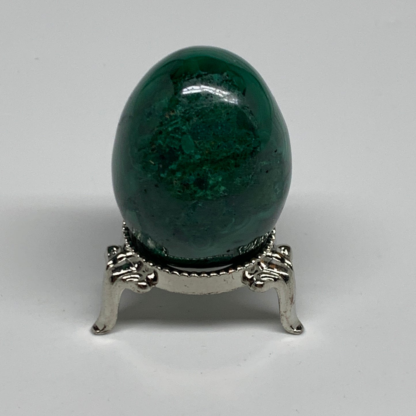 104.5g, 1.8"x1.4", Natural Solid Malachite Egg Polished Gemstone @Congo, B32776