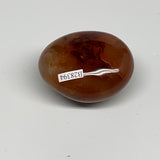 138.7g, 2.3"x1.9"x1.4", Red Carnelian Palm-Stone Gem Crystal Polished, B28394