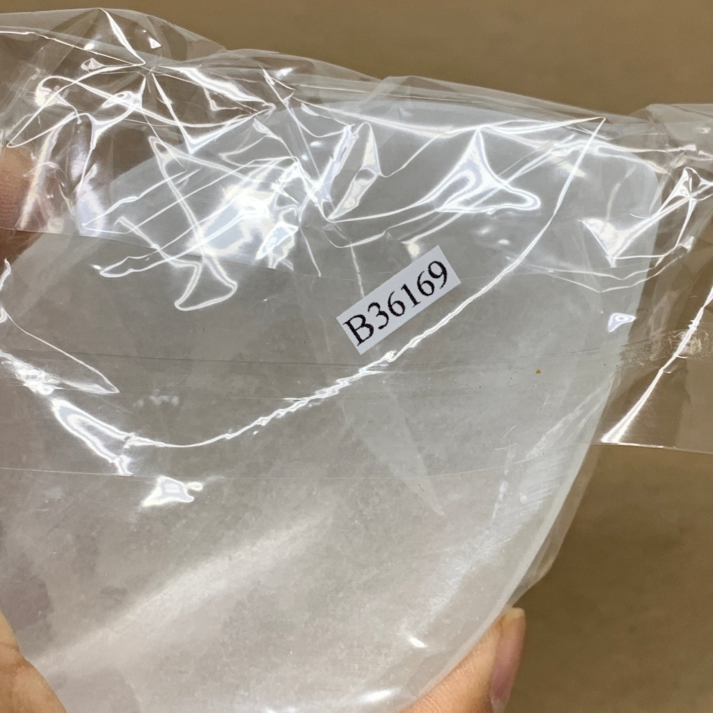 225g, 4.6"x2.7"x1.1", Natural Eye Shape Selenite Bowl Crystals, B36169