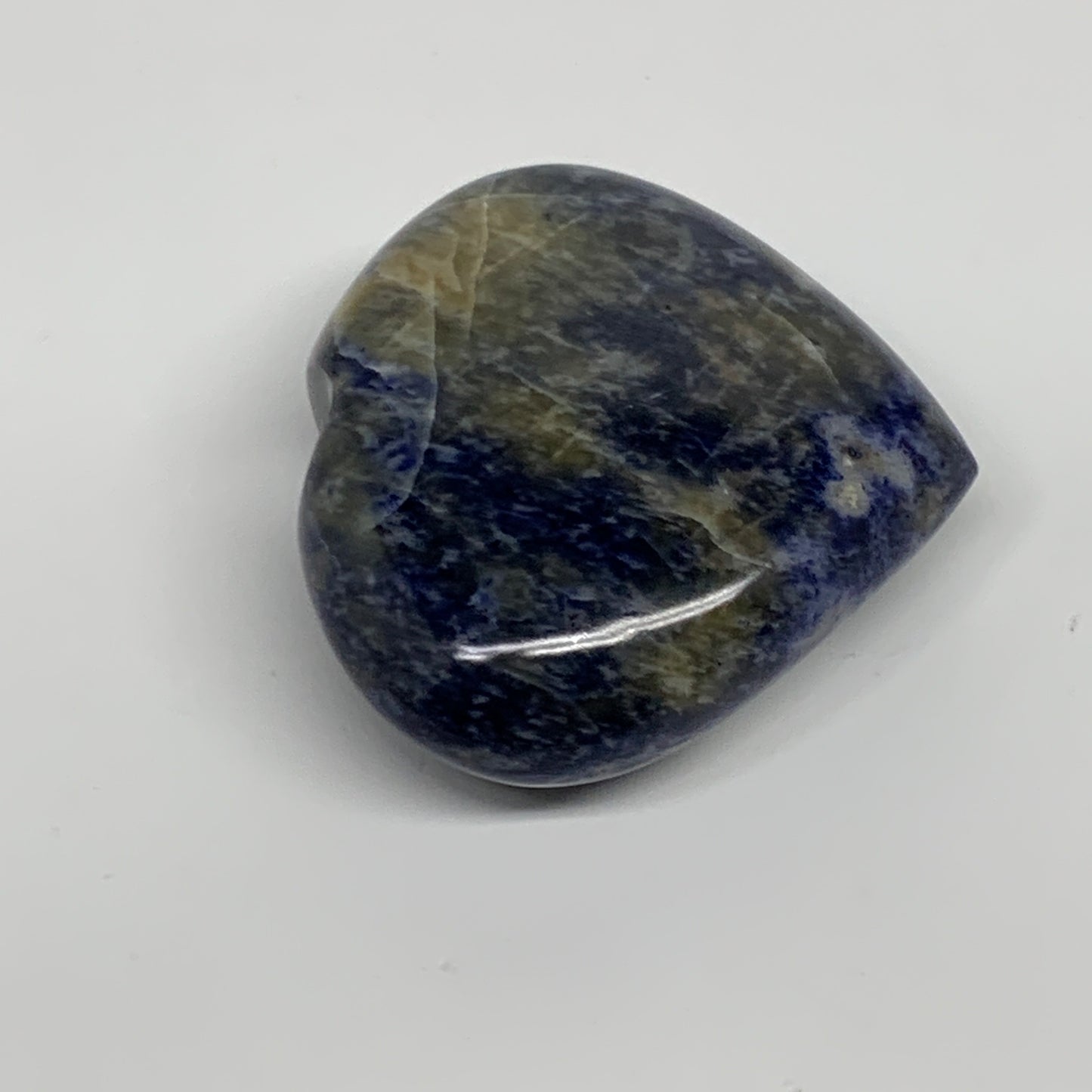 73.6g, 2"x2.2"x0.8", Natural Sodalite Heart Polished Gemstone, B34866