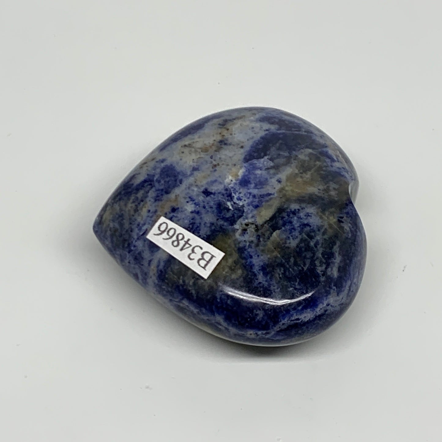 73.6g, 2"x2.2"x0.8", Natural Sodalite Heart Polished Gemstone, B34866