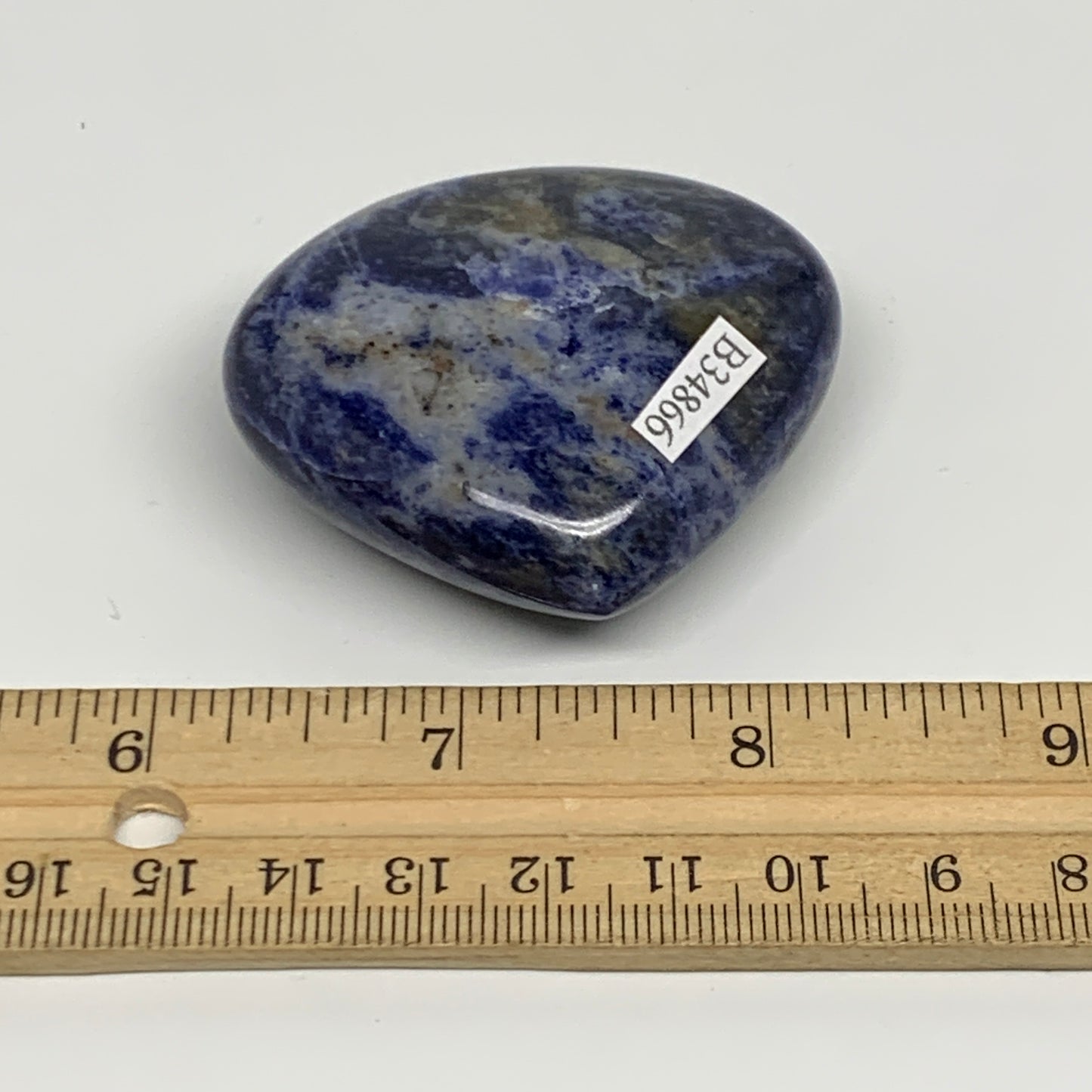73.6g, 2"x2.2"x0.8", Natural Sodalite Heart Polished Gemstone, B34866