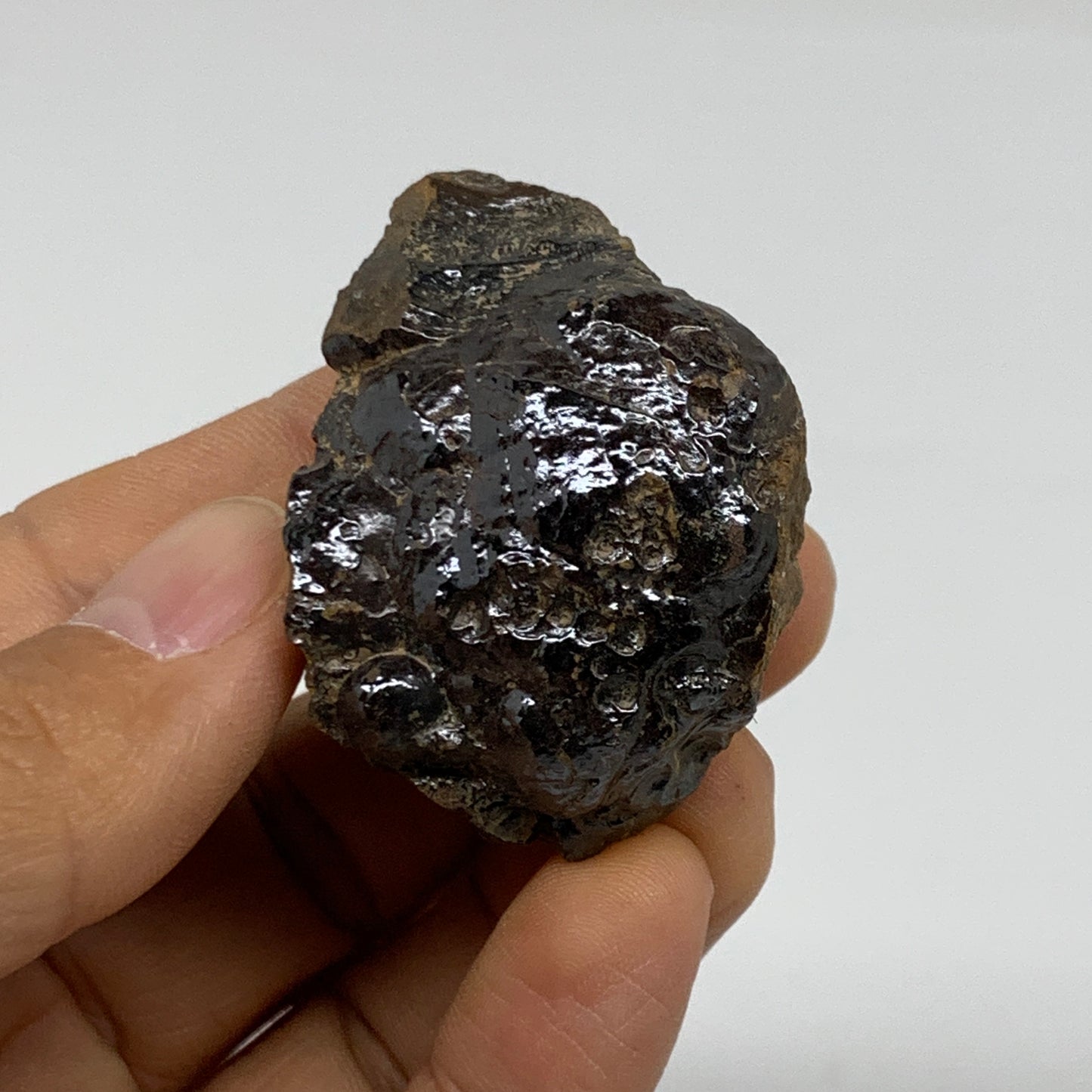 57.4g, 1.8"x1.3"x1.2", Rough Hematite Botryoidal Mineral Crystal, B37067